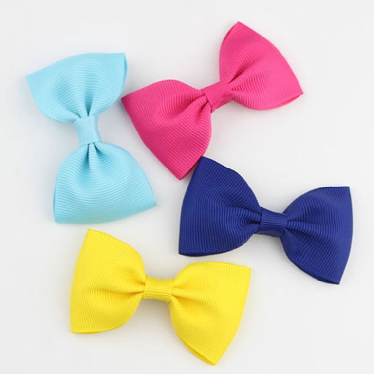 Multicolor Bow Hairpin Heldig 5 Inch Glitter Hair Bows Boutique Hair Clips 6 Pcs  main image 4