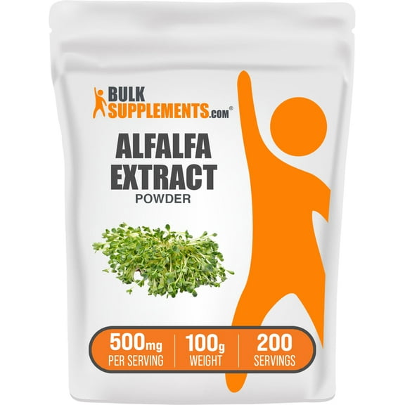 BulkSupplements Alfalfa Extract Powder - 500mg per Serving - 100 Grams (3.5 oz) - 200 Servings