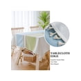 thumbnail image 3 of 1-Piece Table Cloth Set Multicolour，100x160cm, Kitchen Dining Room Striped Tablecloths for Rectangle Tables, Washable Wrinkle Resistant Table Cover, 3 of 5
