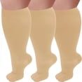 thumbnail image 1 of POINTERTECK Plus Size Compression Socks  For Men And Women  15-20mmHg Extra-wide Calf And Knee Length Stockings To Support Blood Circulation, 1 of 7