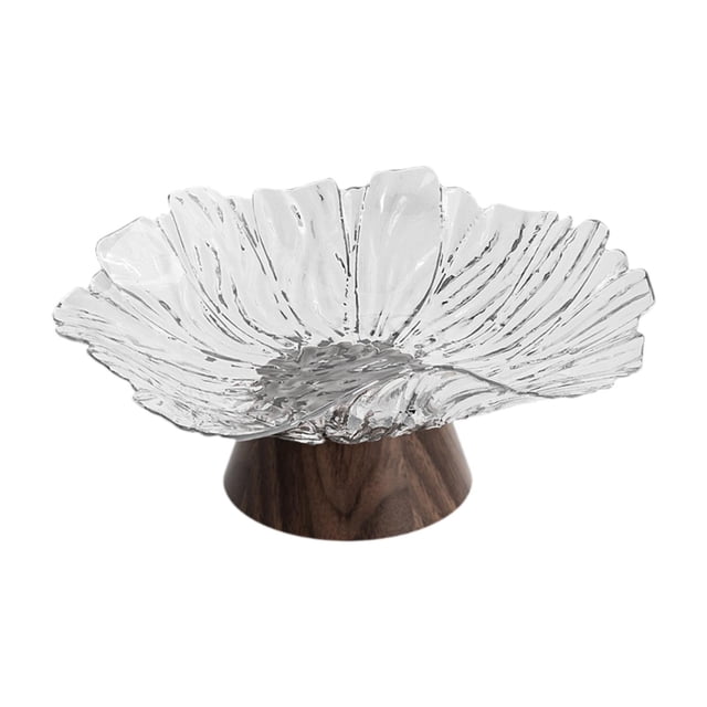 Frutero de pedestal, frutero de base alta, bandeja para servir verduras Blanco