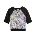 thumbnail image 1 of Beautees Big Girls Flip Sequins Top (Black, S), 1 of 1