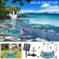 thumbnail image 3 of Rewenti Solar Powered Water Fountain 2026 Outdoor Garden Floating Hanging Feeder Birdbath Decor, 3 of 5