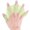 Green-a-pair, variant on Silicone Swimming Fins Flipper Men Women Child Swim Pool Sport Professional Training Finger Hand Webbed Gloves Paddles Equipment