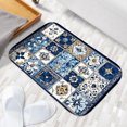 thumbnail image 6 of 1pc Patterned Tile Design Absorbent Non-Slip Bathroom Thickened Flannel Rug Decor,Soft,Quick Drying,Suitable For Indoor/outdoor Use,Bathrooms,Bedrooms,Kitchens,Terrace,Laundry Rooms,16"x24", 6 of 9