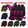 thumbnail image 1 of Funda de asiento de coche universal línea de cintura mariposa juego de 9 piezas juego de 4 piezas una gran cantidad de juego de 2 piezas, 1 of 1