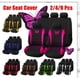 thumbnail image 1 of Funda de asiento de coche universal línea de cintura mariposa juego de 9 piezas juego de 4 piezas una gran cantidad de juego de 2 piezas, 1 of 1