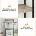 thumbnail image 4 of Over The Washer and Dryer Storage Shelf- Laundry Room Organization Space Saving Laundry Drying Clothes Racks Heavy Duty Adjustable Height Bathroom Shelf for Home Decor, 4 of 8