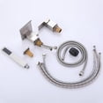 thumbnail image 4 of Three Holes Deck Mounted Roman Bathtub Faucet with Hand Shower, Widespread Waterfall Tub Filler, 4 of 5
