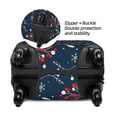 thumbnail image 4 of Xecao Merry Christmas Winter Leaves Snowflakes print Elastic Luggage Cover, with double-sided print , is perfect for travel, business, and daily use, 4 of 9