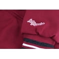 thumbnail image 5 of Men's Athletic Los Angeles Varsity Sherpa Fleece Lined LA Zip Up Hoodie Jacket (Burgundy 4XL), 5 of 7