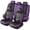 Black Purple-Full Set, variant on Car Seat Covers Full Set Fit for Honda Accord 2000-2026, Premium Faux Leather Seat Cover with Lumbar Support, Breathable, Waterproof, Anti-Slip Full Wrapping Edge Seat Covers (Black&Purple, Full Set)