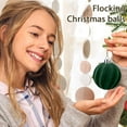 thumbnail image 4 of Plastic Flocked Christmas Balls for Tree Decoration and Holiday Gifts in Multiple Colors, 4 of 9