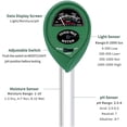 thumbnail image 3 of 3 in 1 Soil Tester, Soil pH Tester, Soil Moisture Meter, Soil Light Intensity Tester, 3 in 1 Soil Tester for Garden and Agriculture (No Battery Needed, 3 of 4