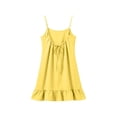 thumbnail image 4 of BUIGTTKLOP Backless Cami Dress for Women Cotton Linen Open Back House Lounge Loose Dresses Spaghetti Strap Summer Beach Flowy Sundress, 4 of 6