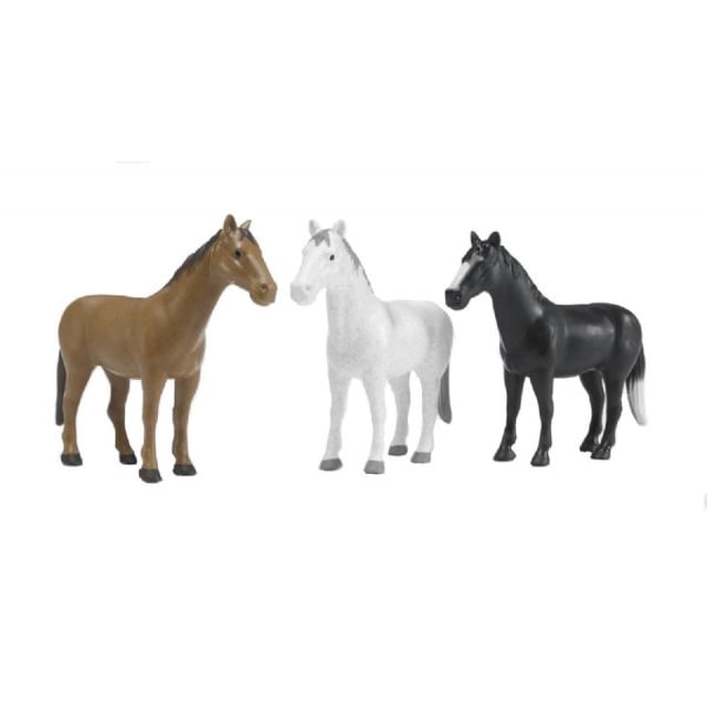 Horse (2x brown, 8x white, 6x black) Bruder Toys Juguetes/Modelismo/Autos a Escala