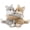 Wolf-Gray&Brown, variant on MorisMos Heatable & Coolable Sloth Stuffed Animals Set,Weighted Microwavable/Freezable Cuddly Stuffed Sloth Pair,Long-Arms Hugging Sloth Plush Toys