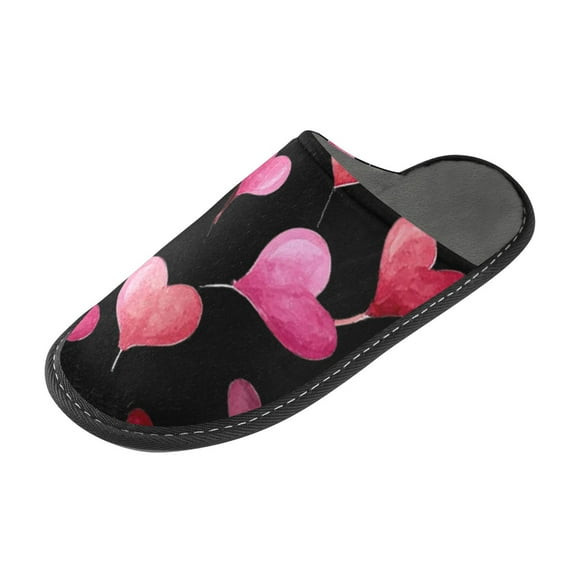 IAUYY Memory Foam House Slippers Suitable for Both Men and Women. Comfortable, Anti-Slip Plush Flat-Bottomed Slippers The Best Holiday Gift Illustrated Balloon