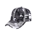 thumbnail image 2 of GIJNRIUIUA Hats for Women Under $5 Sales Today Rhinestone Baseball Cap Crystal Bling Camo Curved Brim Adjustable Strap Back Lightweight Outdoor Casual Fashion Sun Hat Grey Beret Hat One Size, 2 of 5