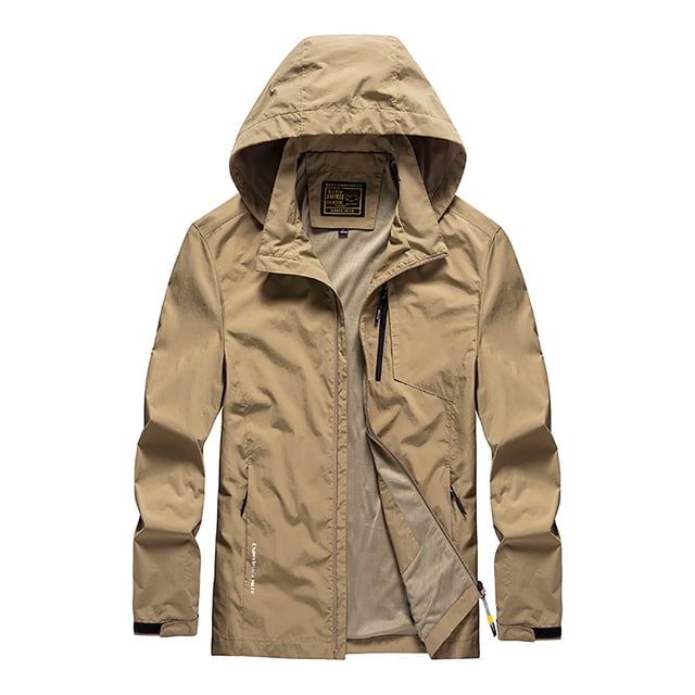 Drppepioner Men'S Four Seasons Jacket Outdoor Mountaineering Solid Color Jacket