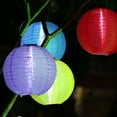 thumbnail image 4 of POPUQS Nylon Chinese 12 Inch Solar Outdoor Hanging Lantern, 4 of 7