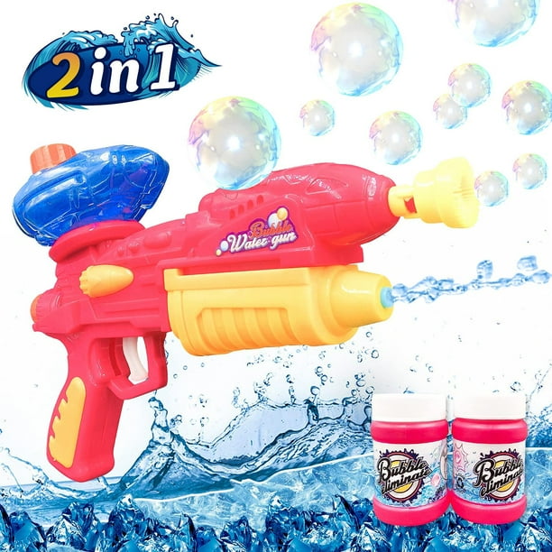 Water Gun Bubble Blower 21 2 In 1 Design Bubble Gun For Outdoor Activities Camping Party Super Soaker Squirt Gun For Kids Bubble Water Toys Gifts For Age 4 5 6 7 8 9 Kids Red Walmart Com Walmart Com