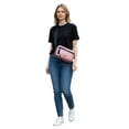 thumbnail image 5 of Bolsa crossbody marca Luxo Brand modelo UNIBELLA, color rosa material Nylon metalizado, 5 of 5