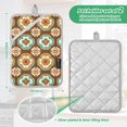 thumbnail image 6 of Yayeee Pot Holders Kitchen Heat Resistant with Pockets 7"x9.8" Cotton Oven Cooking Hot Pads, Retro Blossom Flower, 6 of 7