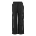 thumbnail image 5 of Womens Parachute Pants Wide Leg Drawstring Low Waist Side Striped Baggy Cargo Pants Casual Fashion Streetwear Joggers, 5 of 9