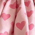 thumbnail image 5 of NAISIBABY Girls Floral Skirt, Summer High Rise Cute Puffy Hearts Prints Kids Tiered Pleated Skirt Pink Size 7-8, 5 of 5
