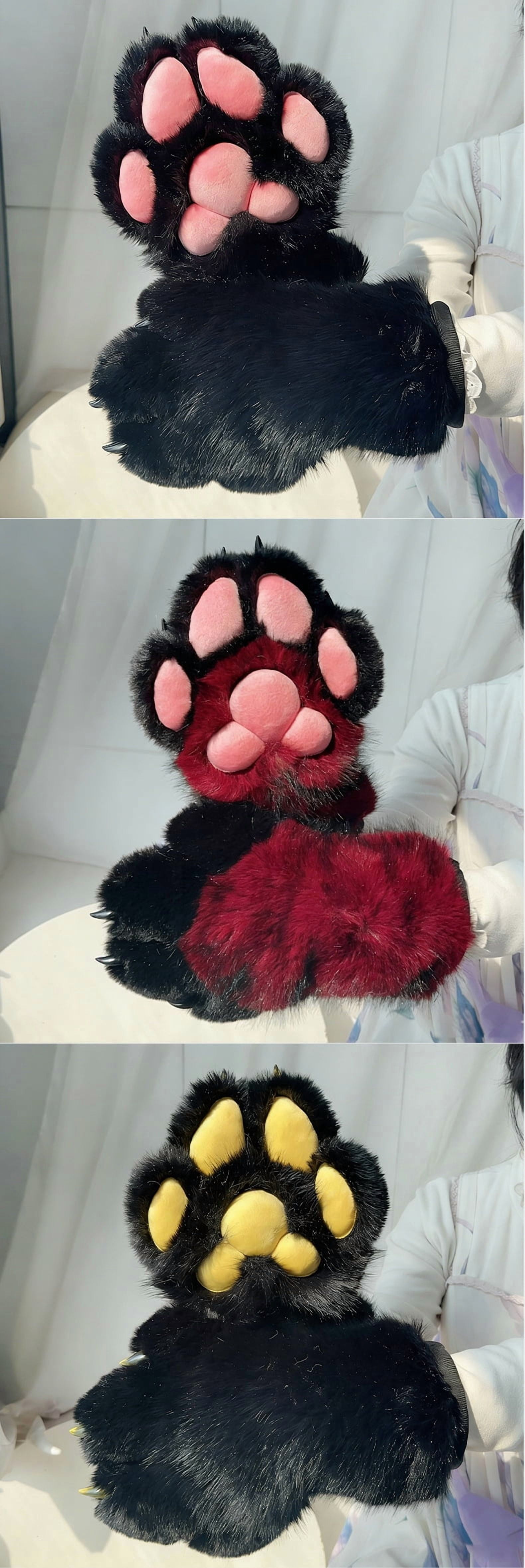Furryvalley Fursuit Pfoten Handschuhe Blau – Flauschige Tier-Pfoten Für Cosplay, Karneval & Halloween Furryvalley Fursuit Pfoten Handschuhe Blau – Flauschige Tier-Pfoten Für Cosplay, Karneval & Halloween