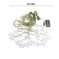 thumbnail image 2 of Tunhigl Christmas Star Curtain Lights with Remote, 96 LED Fairy String Lights for Holiday Party Decor - 11.5ft USB Plug In Snowflake Lights for Indoor and Outdoor Use Clear, 2 of 7