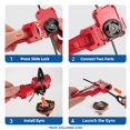 thumbnail image 2 of Lanzador Launcher Grip AIBREAY X Winder, paquete de 2 unidades, color negro y rojo, 2 of 5