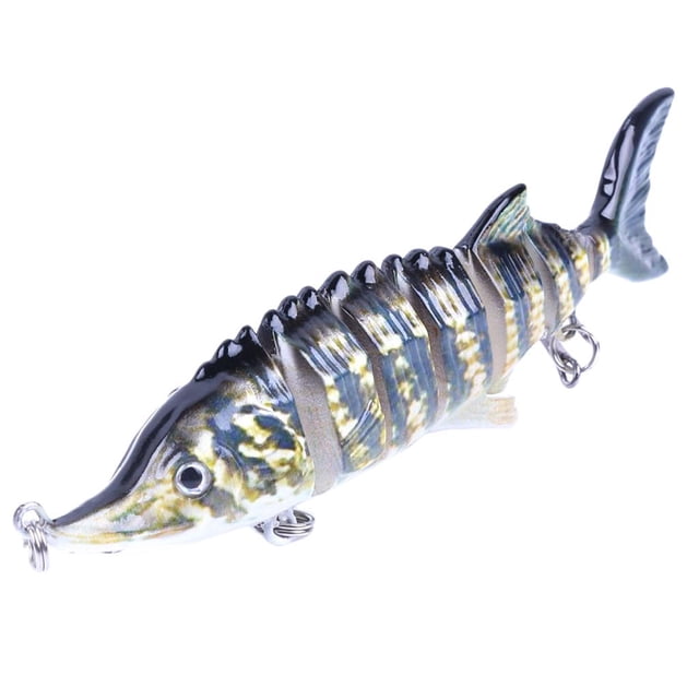 Cebos de Pesca Mar Señuelos de Plástico Artificiales Cuerpo Secciones Pesca Agua Salada Agua Dulce 04 Soledad Señuelos de pesca conjuntos