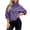 Purple, variant on Women Hooded Zip Drop Shoulder Jacket Cropped Windbreaker High Neck Long Sleeve Loose Casual Workout Travel Side Pockets Solid, Pink S
