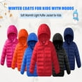 thumbnail image 5 of URMAGIC Kids Lightweight Puffer Jacket Padded Quilted Hooded Coat Warm Outerwear for Boys Girs, 9-10 Years, 5 of 9
