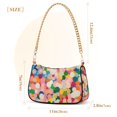 thumbnail image 3 of FORMRS Womens Shoulder Bag with Chain Strap Clutch Purse Cute Tote Handbag, Pink Colorful Circles, 3 of 7