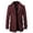 Red, variant on Winter Men Wool Blends Coats Slim Fit Thick Woolen Peacoat Color: Black Size: XXL