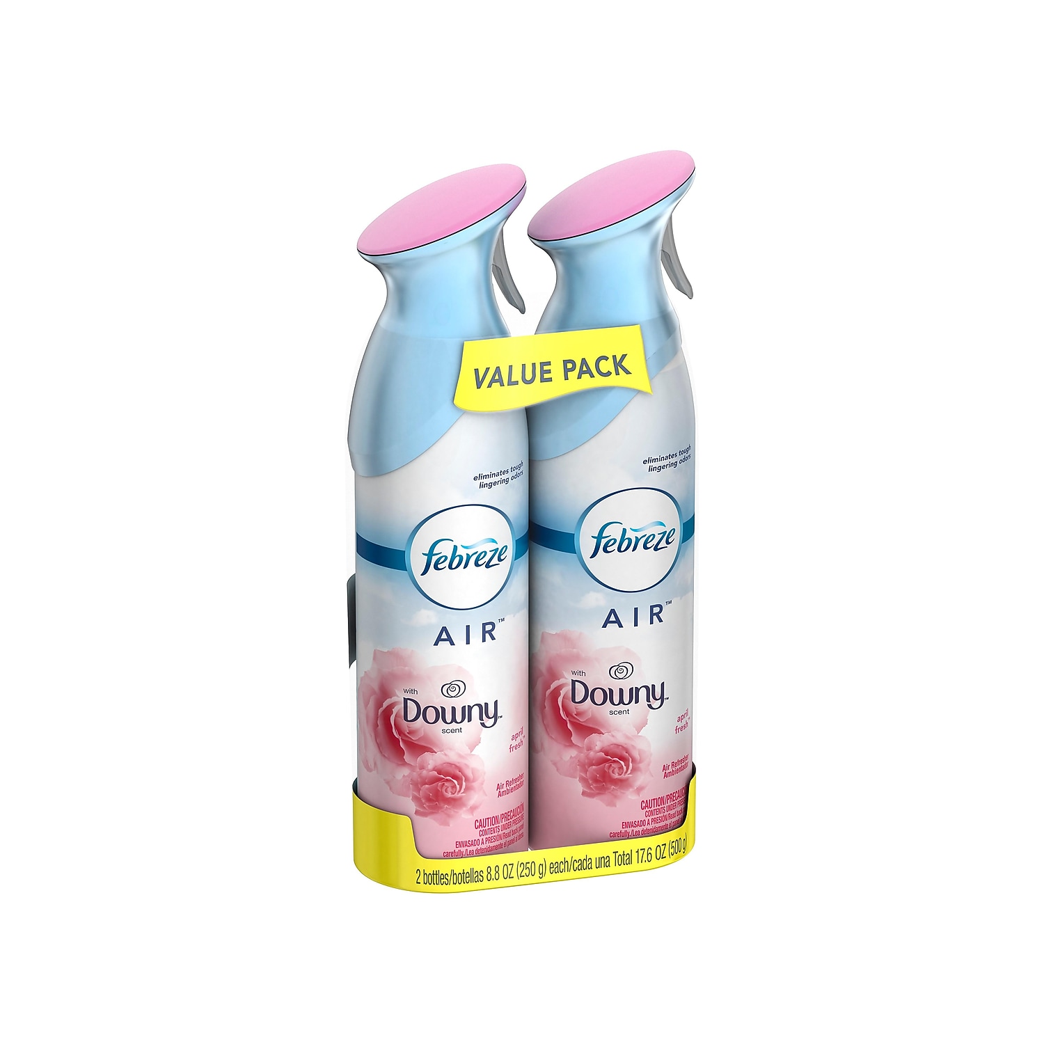 Febreze Odor-Fighting Air Freshener, with Downy Scent, April Fresh, Pack of 2, 8.8 fl oz Each
