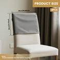 thumbnail image 2 of Jokapy Dining Chair Backrest Covers Stretch Polyester Chair Protector Slipcover, Set of 4, Gray, 2 of 10