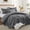 Charcoal, variant on Ameha 2 Piece Quilt Set Lightweight Embossed Floral Bedspread Soft Microfiber Coverlet Twin Gray