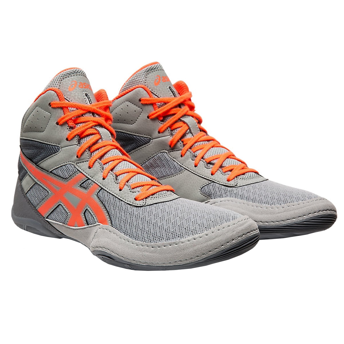 Asics Matflex 6 GS Junior Wrestling Shoes - Grey, Coral - Walmart.com