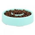 thumbnail image 2 of Anti-choking Plastic Pet Feeding Bowl, Exquisite Dog Slow Food Bowl, For Dogs, Emerald Green, 2 of 8