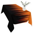 thumbnail image 2 of Burnt Orange Black Ombre Table Cloth Waterproof Tablecloths, Modern Abstract Striped Gradient Tablecloth Dining Table Cover for Kitchen Party Tabletop Outdoor, Rectangle Tablecloth 60x120 Inch, 2 of 9
