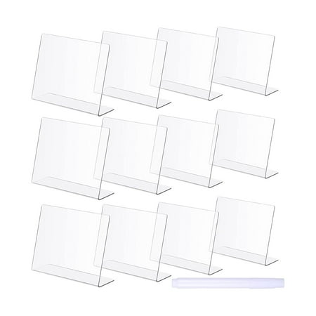

Chalkboards 12 Pack Rustic Mini Chalkboard Signs Easy to Write and Wipe Out