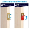 thumbnail image 5 of Unique Bargains Cabinet Magnetic Catch, 10 Pack Ultra Thin Cabinet Door Catch Adhesive Steel Cabinet Door Magnets, Golden, 5 of 5