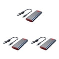 thumbnail image 1 of Injueey M.2 NVME SSD Recinto USB3.1 10Gbps HDD Box Portátil Ligero USB-C Gris con 1 cable Type1 NO1, 1 of 1