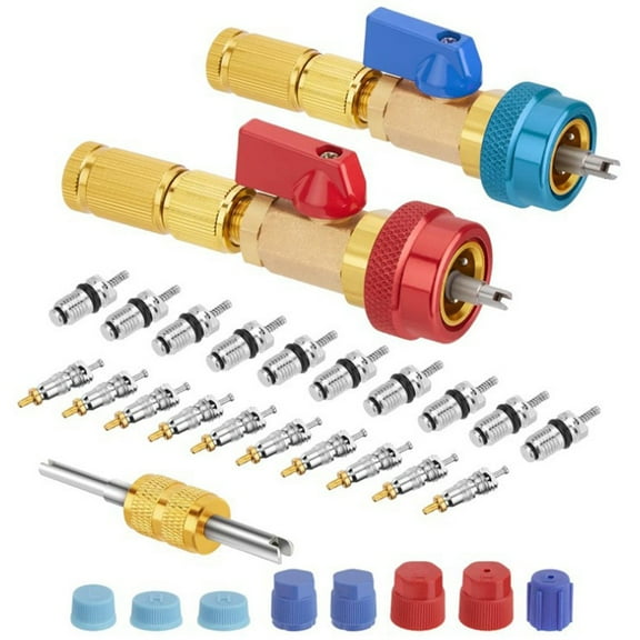 for R134A car air conditioner high pressure valve core removal tool set
