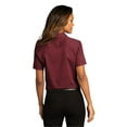 thumbnail image 2 of Port Authority LW809 Ladies Short Sleeve SuperPro React Twill Shirt, Burgundy, XS, 2 of 4