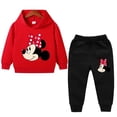 thumbnail image 4 of Traje de primavera y otoño para niñas de Disney, ropa para niñas pequeñas, sudaderas con capucha y pantalones deportivos, conjuntos de 2 piezas, chándal de moda para niños pequeños, 4 of 5